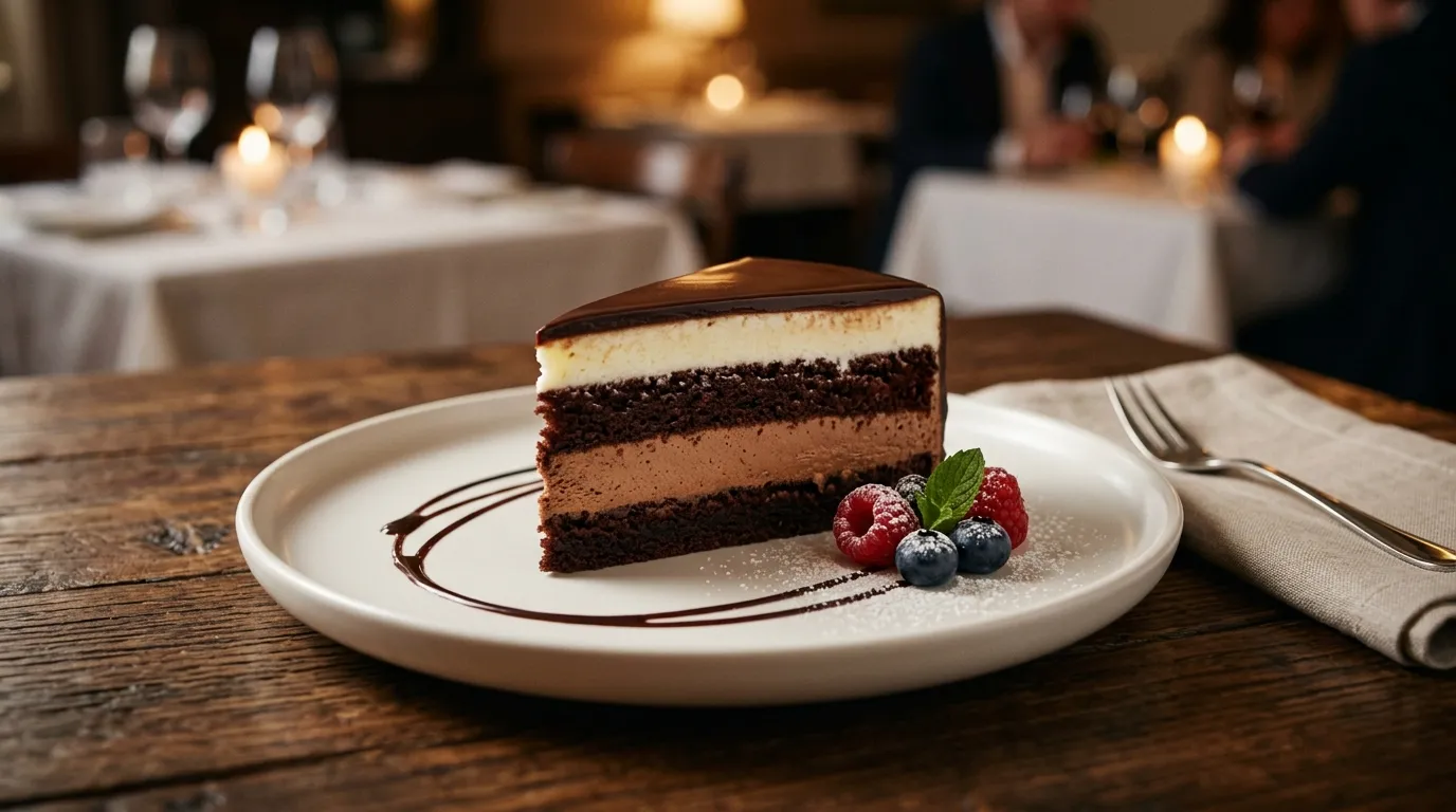 Black Tie Mousse Cake (V)