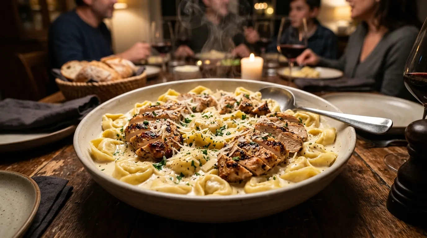 Chicken Tortelloni Alfredo