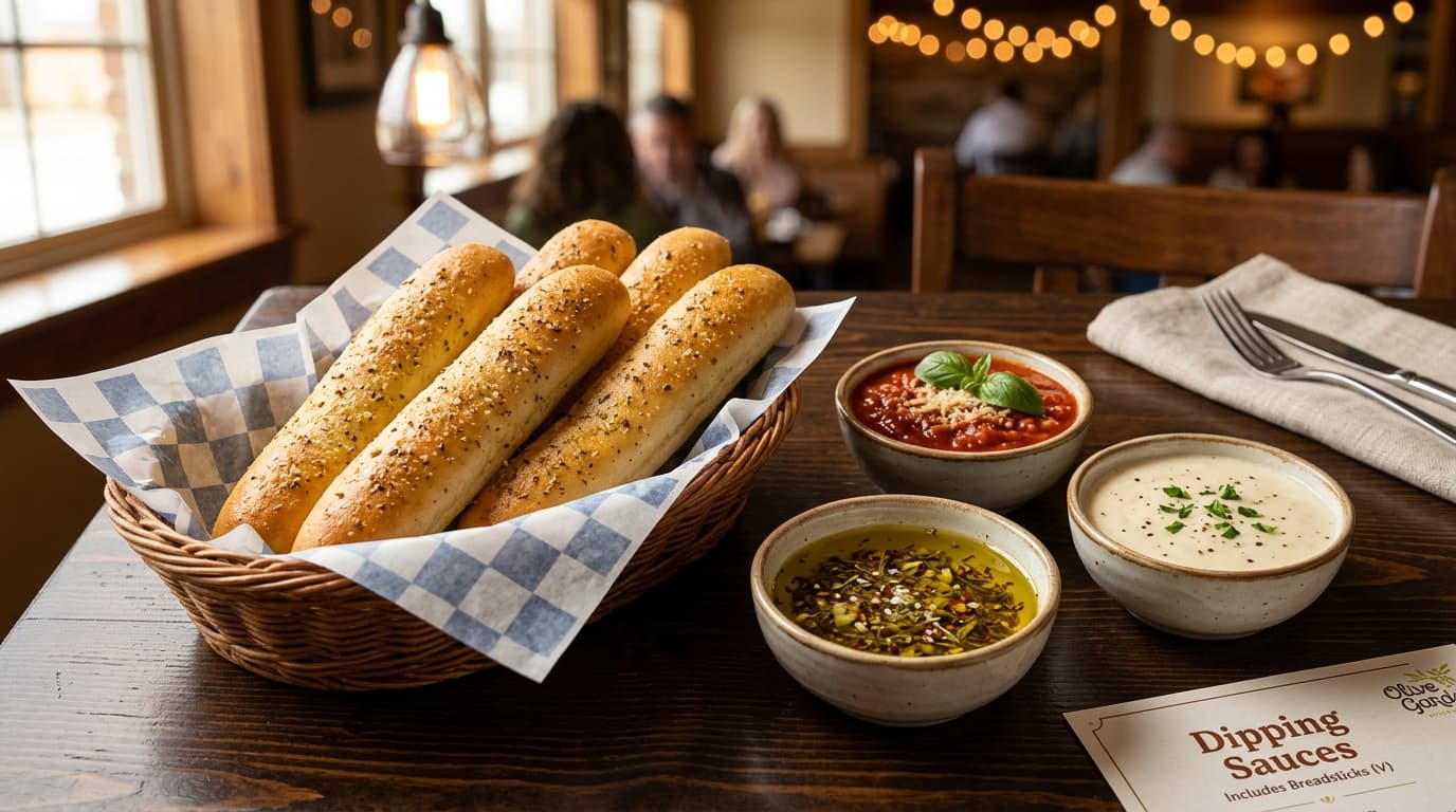 Dipping Sauces Includes Breadsticks (V)