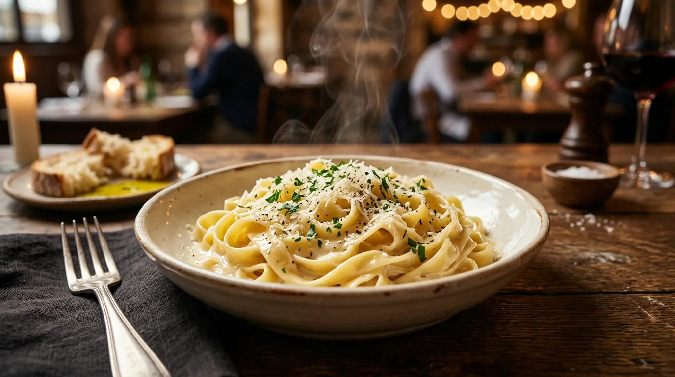 Fettuccine Alfredo (V)