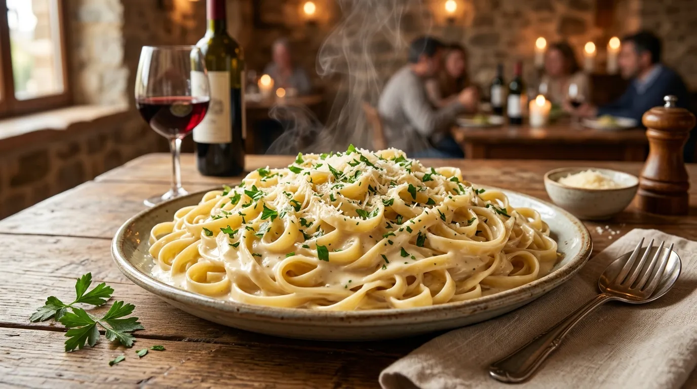 Fettuccine Alfredo (Serves 4 - 6)