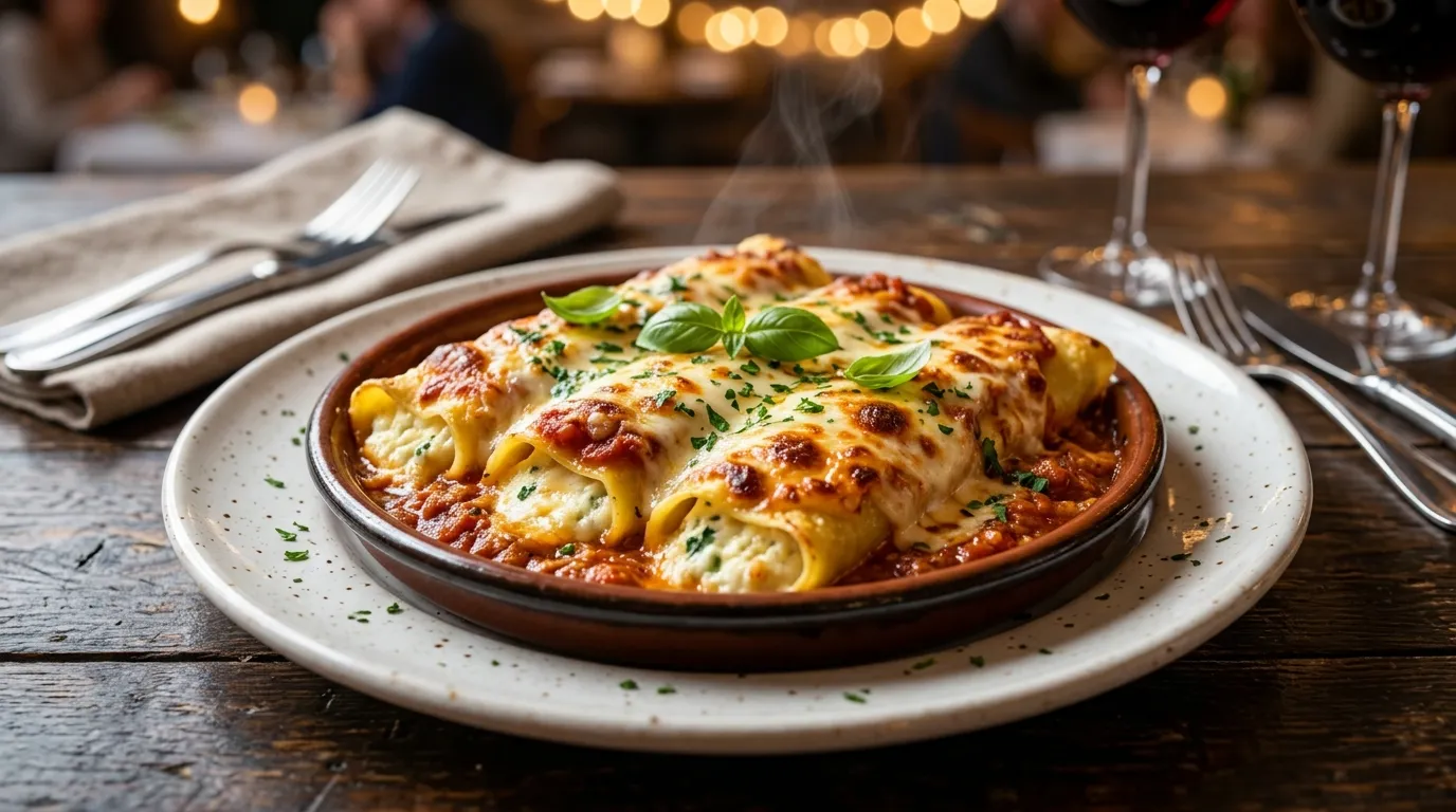 Four Cheese Manicotti