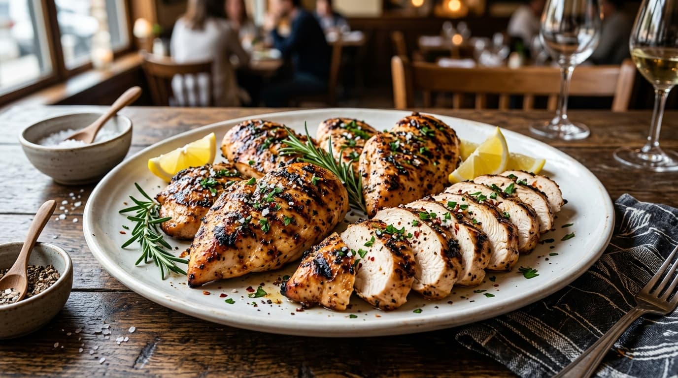 Grilled Chicken Breasts (Serves 4 - 6)