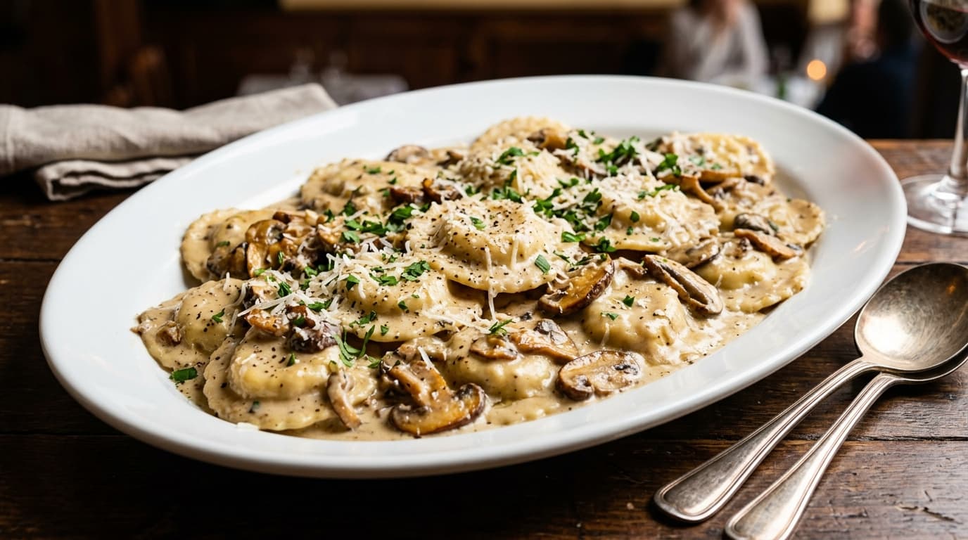 Limited Time Creamy Mushroom Ravioli (Serves 4 - 6)