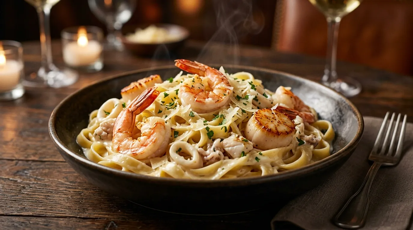 Seafood Alfredo