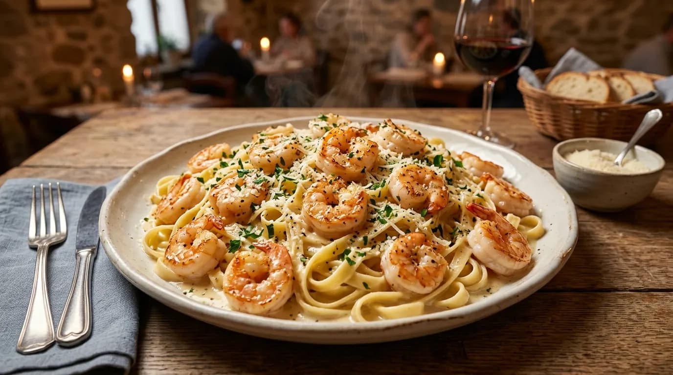Shrimp Alfredo (Serves 4 - 6)