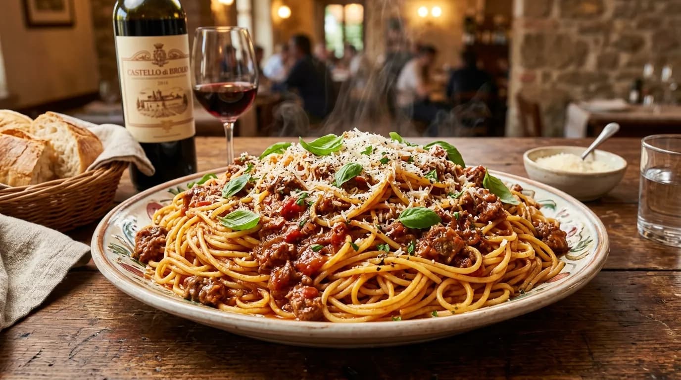 Spaghetti with Meat Sauce** (Serves 4 - 6)
