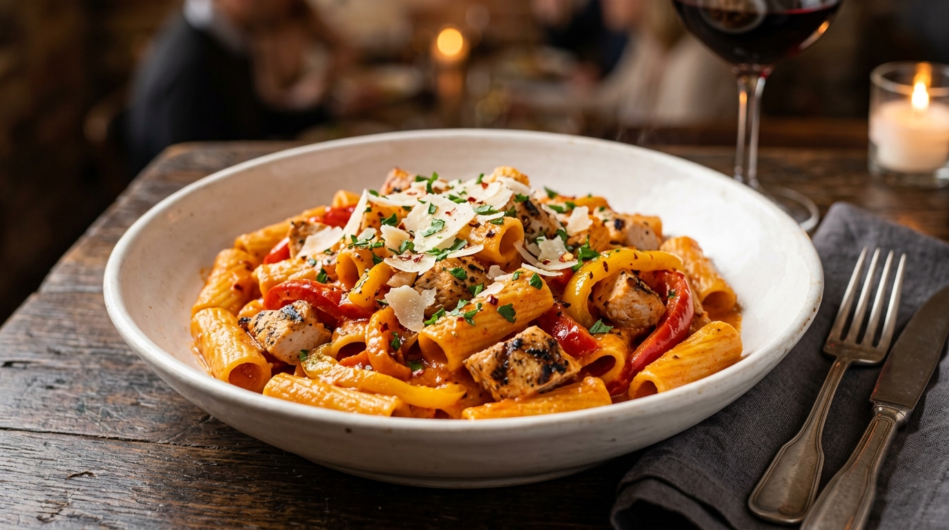 Spicy Chicken & Peppers Rigatoni